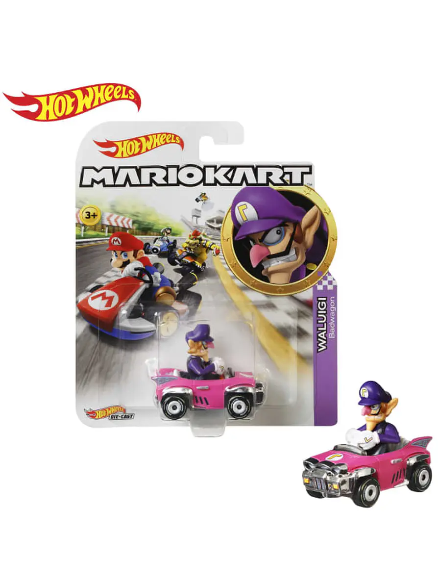 Hot Wheels Vehículo Kart Estándar de Mario Kart  2