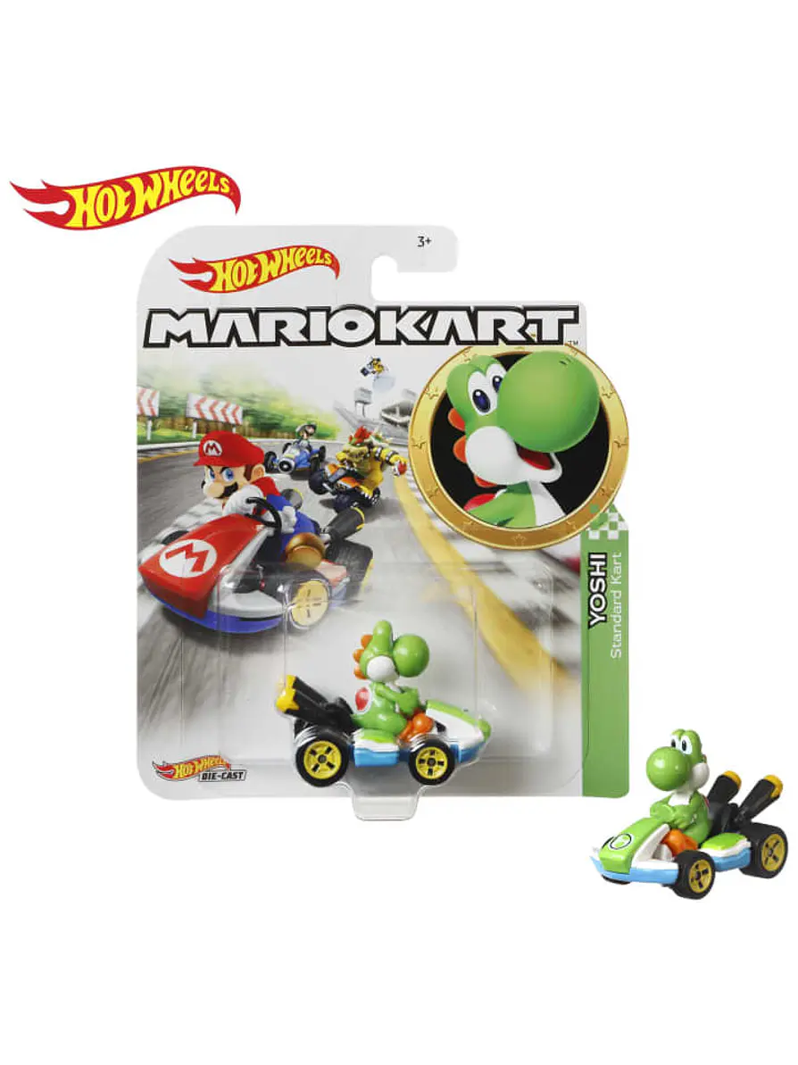 Hot Wheels Vehículo Kart Estándar de Mario Kart  5