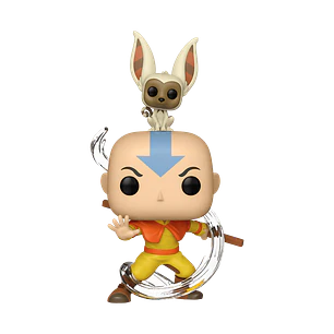 Funko Pop Aang with Momo Avatar