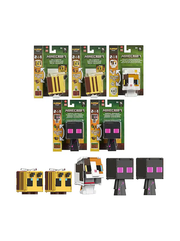 Figura Minecraft Intercambiable 2 En 1 Surtida 1