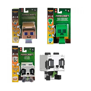 Figura Minecraft Intercambiable 2 En 1 Surtida