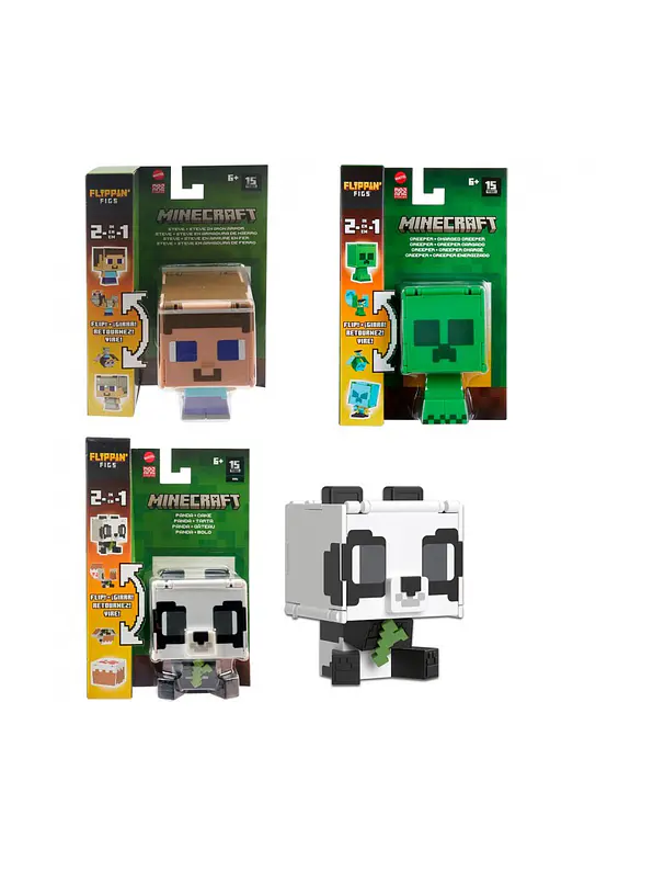 Figura Minecraft Intercambiable 2 En 1 Surtida 2