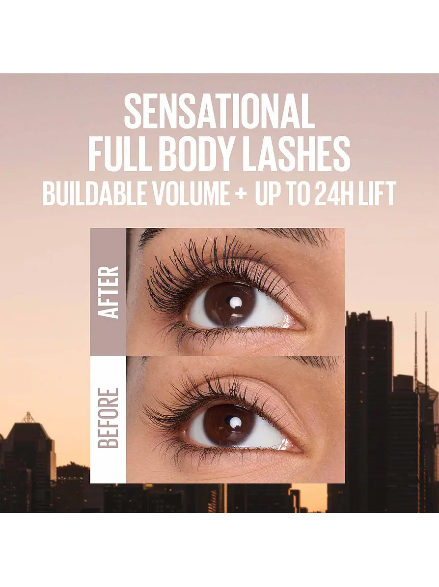 Mascara de Pestañas Maybelline Lash Sensational Body a prueba de agua 3