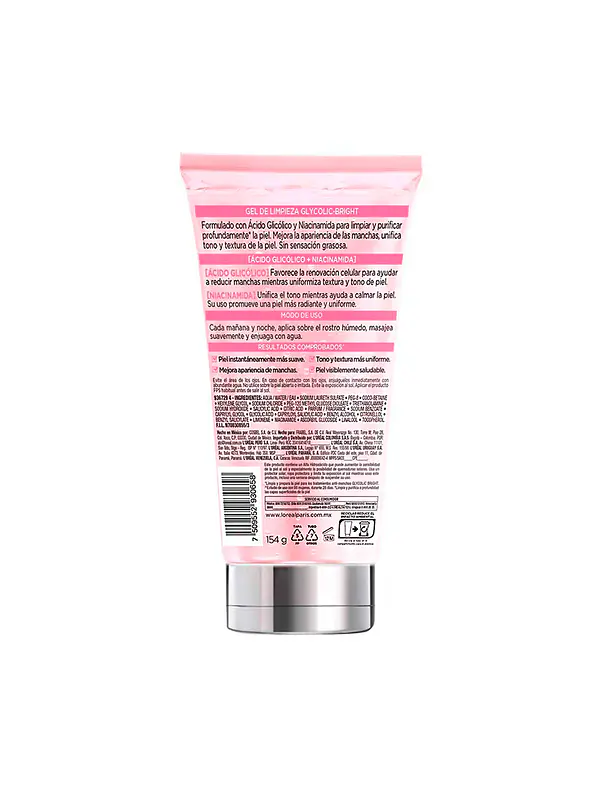 Gel Facial Loreal Glycolic Antimanchas X 150ml 2