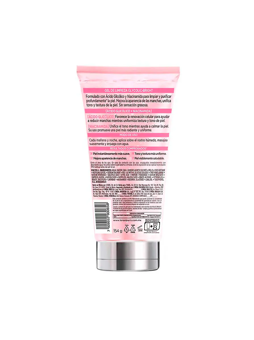 Gel Facial Loreal Glycolic Antimanchas X 150ml 2