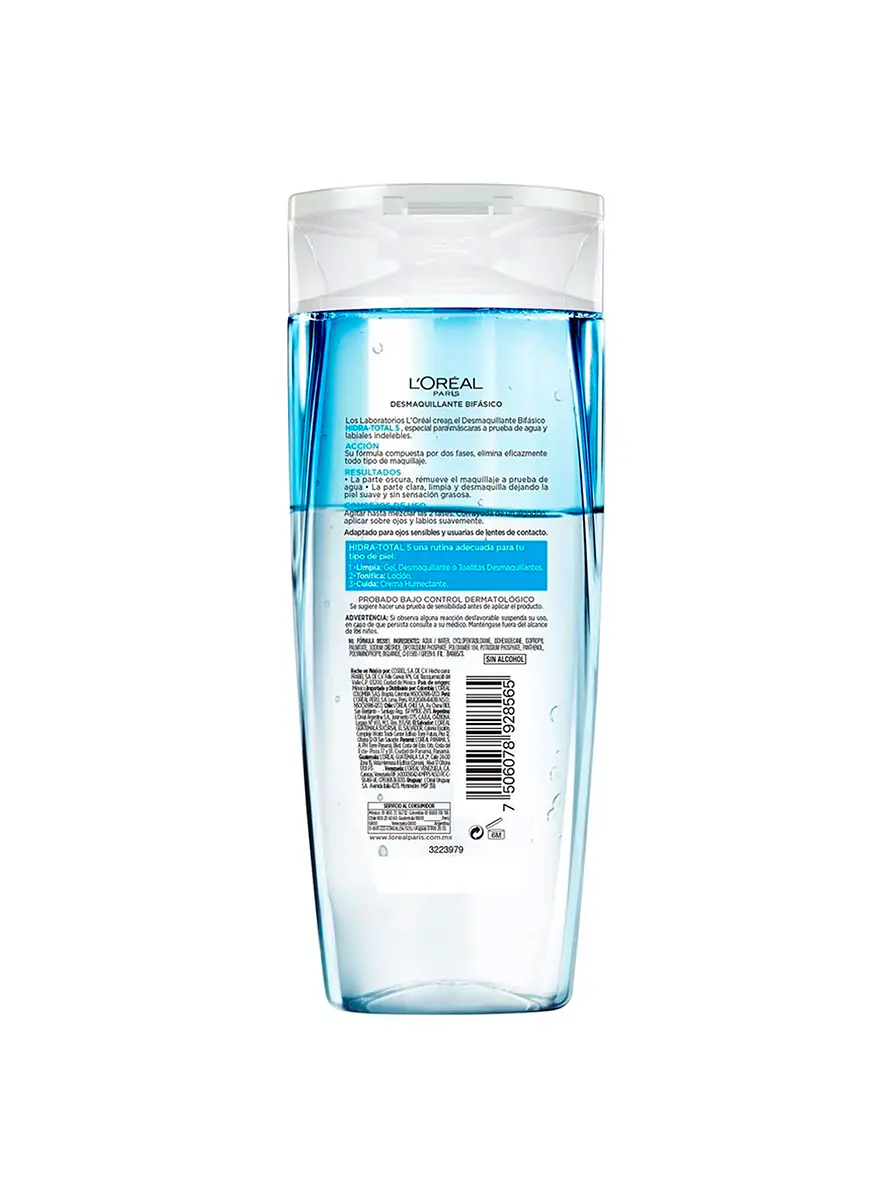 Desmaquillante Loreal Bifásico Hidra Total X 200ml 2
