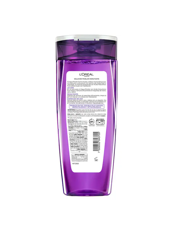 Agua Micelar Revitalif con Ácido Hialurónico 2