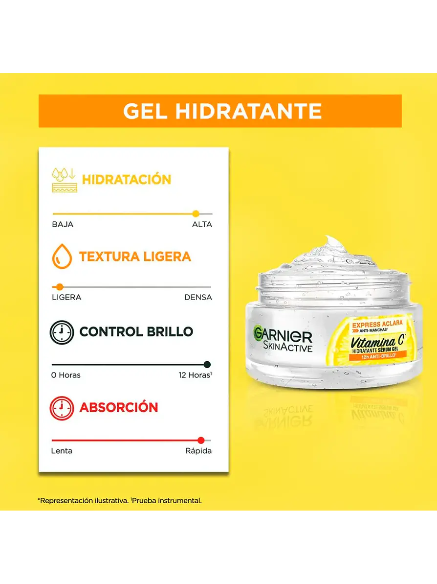 Serum Gel Garnier Hidratante Vitamina C X 50 ml 4