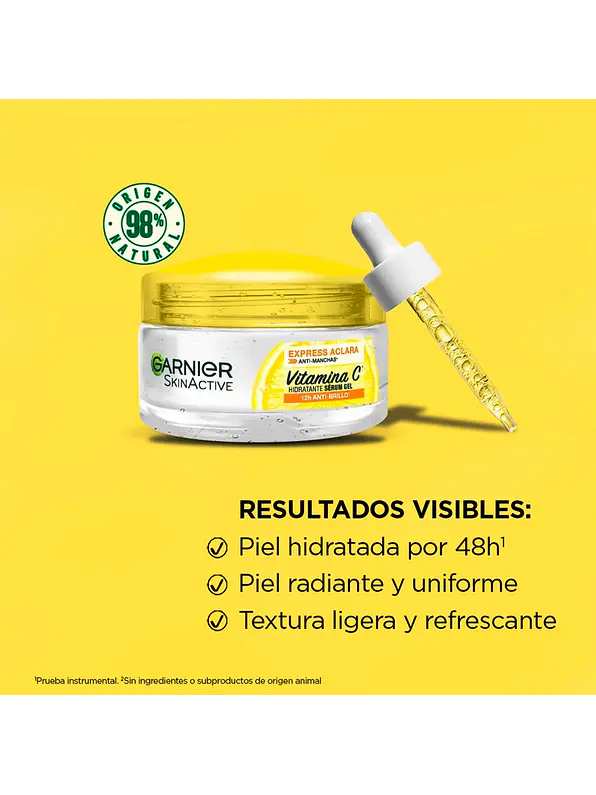 Serum Gel Garnier Hidratante Vitamina C X 50 ml 3