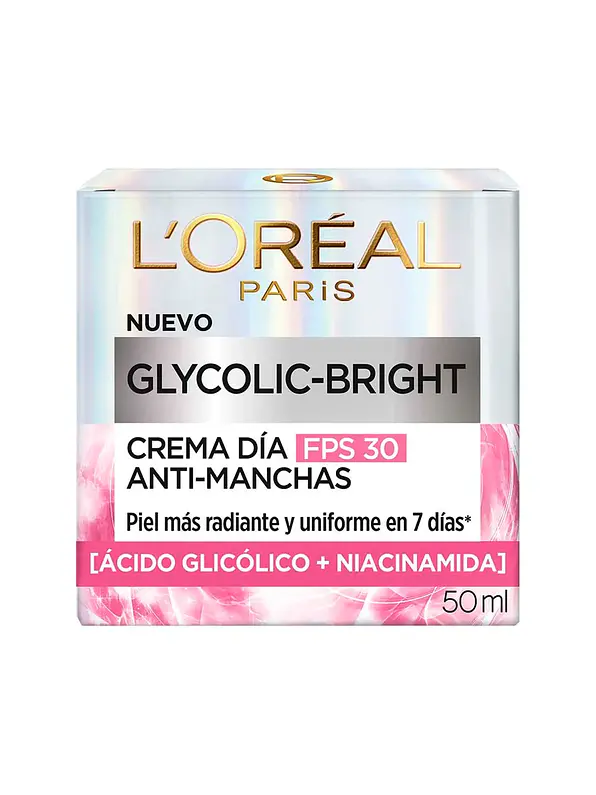 Crema Facial Loreal Glycolic Dia Fps 30 X 50ml 2