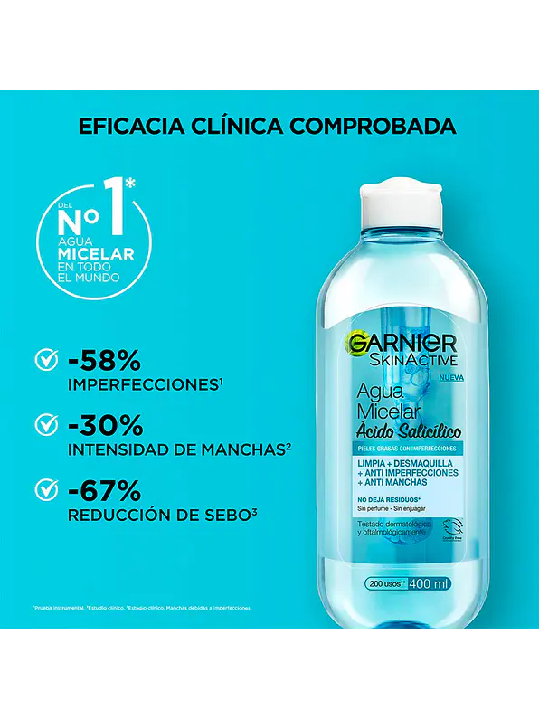Agua Micelar Express Aclara Anti-imperfecciones con Ácido Salicílico 2