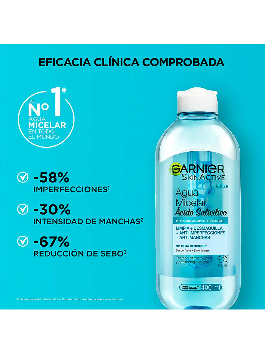 Agua Micelar Express Aclara Anti-imperfecciones con Ácido Salicílico 2