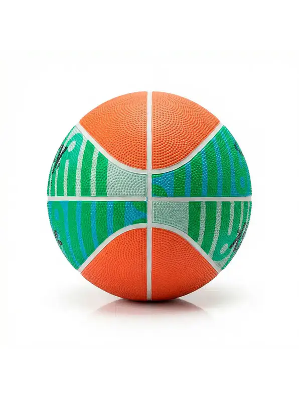 Balón De Baloncesto Para Niños Golty #3 Naranja/Verde 4