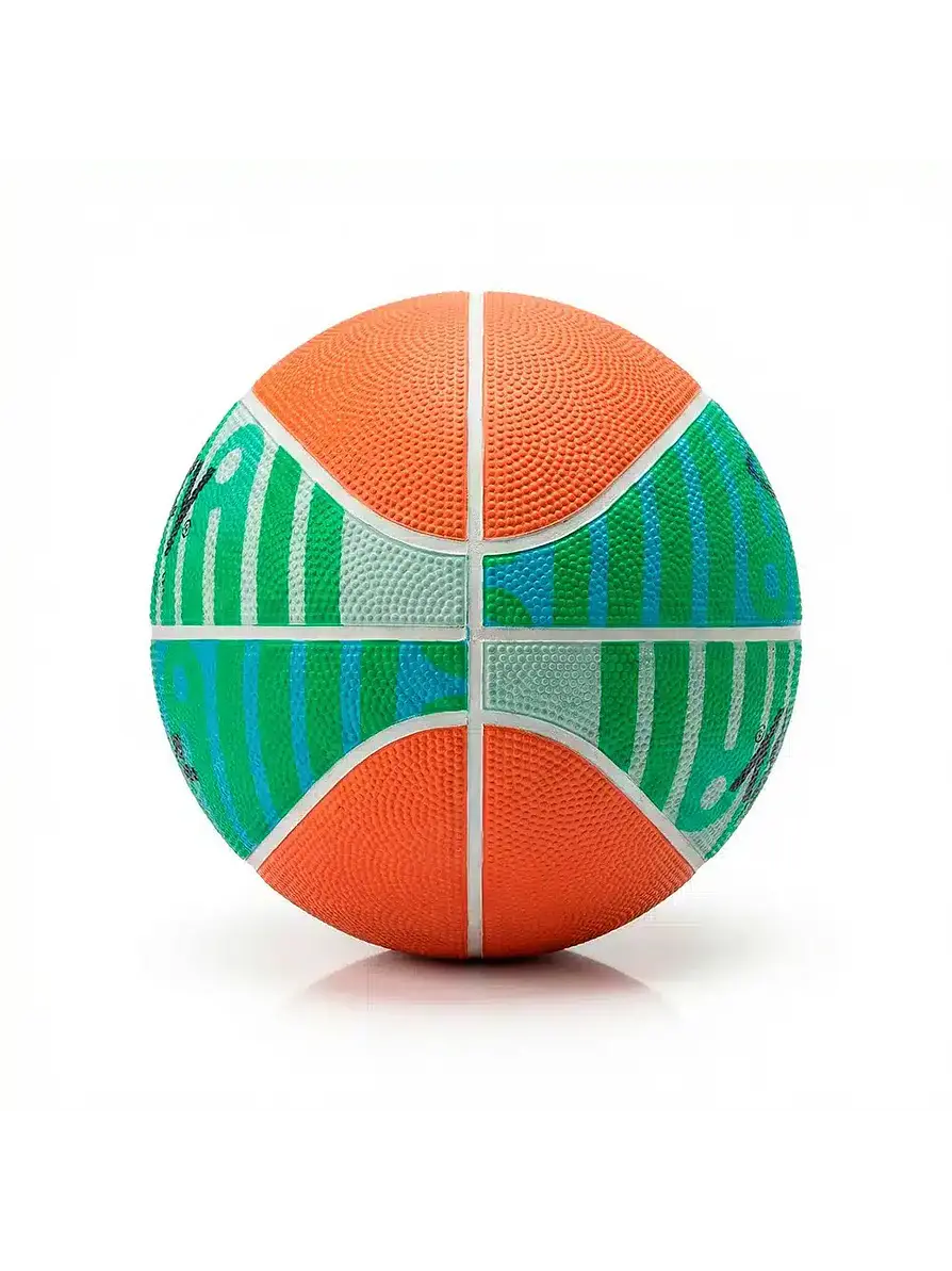 Balón De Baloncesto Para Niños Golty #3 Naranja/Verde 4
