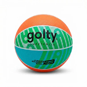 Balón De Baloncesto Para Niños Golty #3 Naranja/Verde