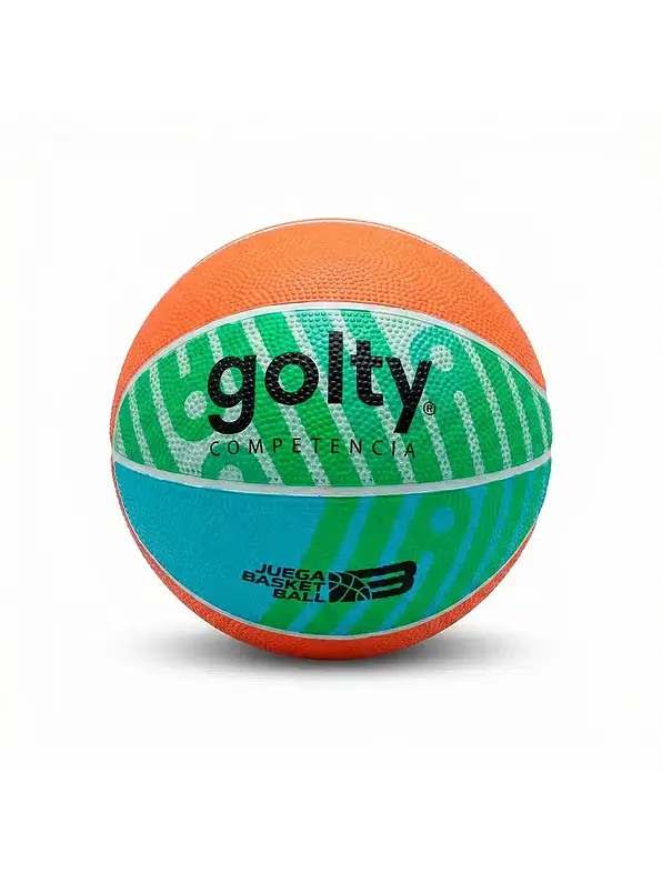 Balón De Baloncesto Para Niños Golty #3 Naranja/Verde 1