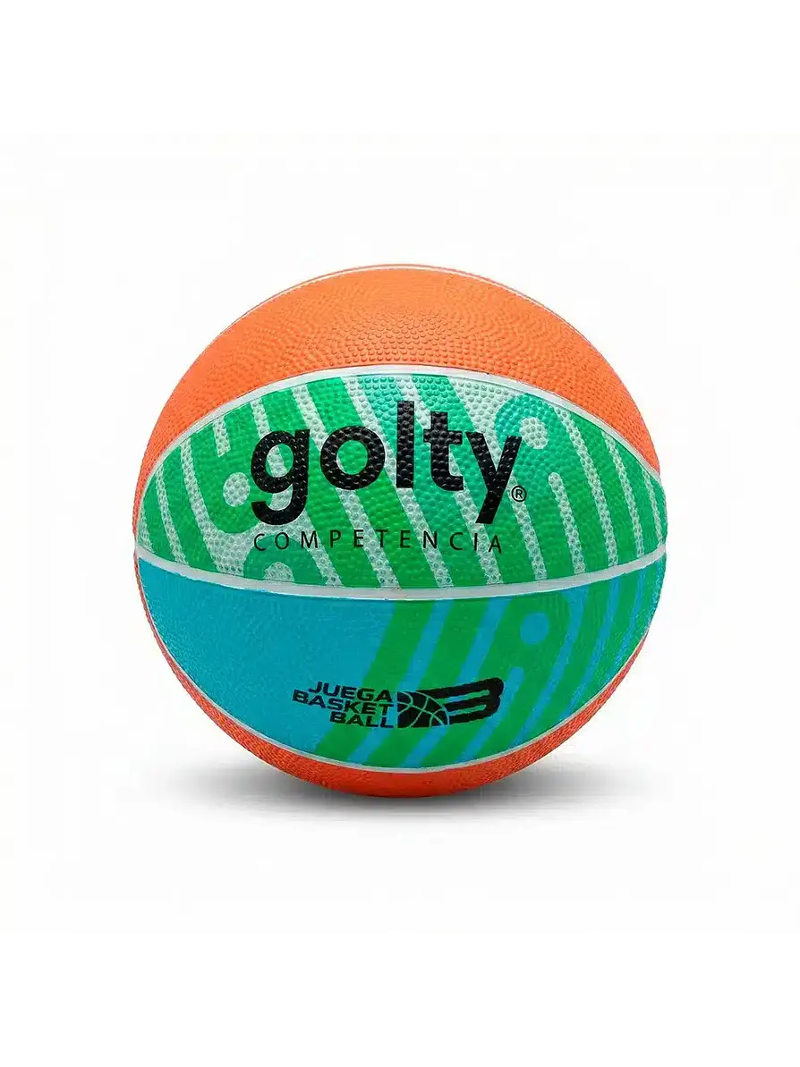 Balón De Baloncesto Para Niños Golty #3 Naranja/Verde 1