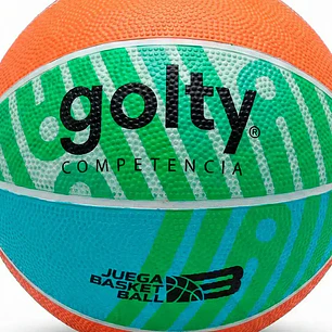 Balón De Baloncesto Para Niños Golty #3 Naranja/Verde