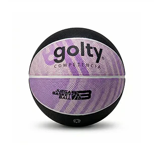 Balón De Baloncesto Para Niños Golty #3 Negro/Morado
