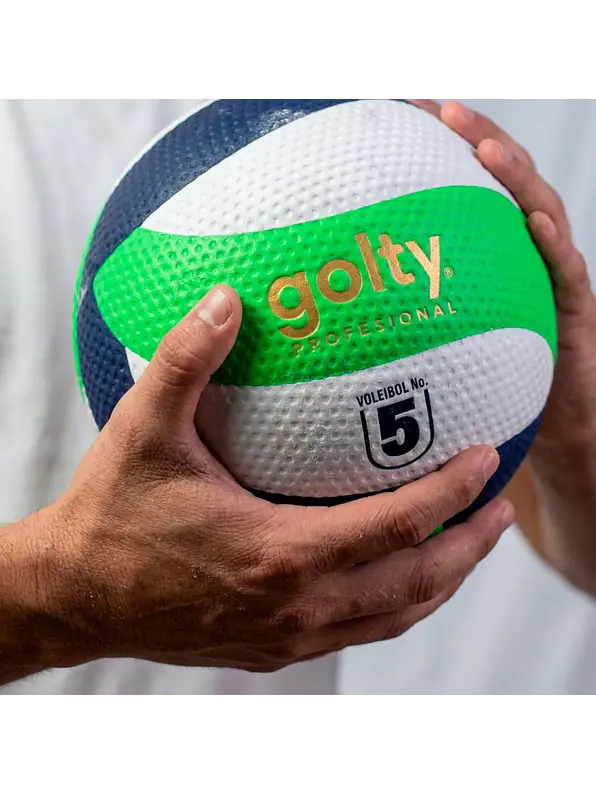 Balón De Voleibol Profesional Golty Tributo #5 Verde/Azul 8