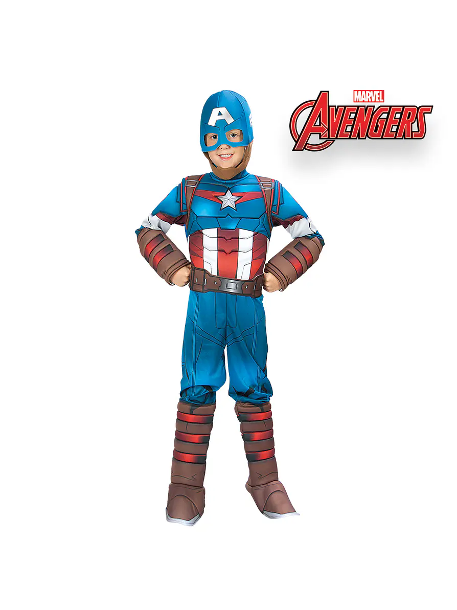 Disfraz Capitán América Avengers DLX 1