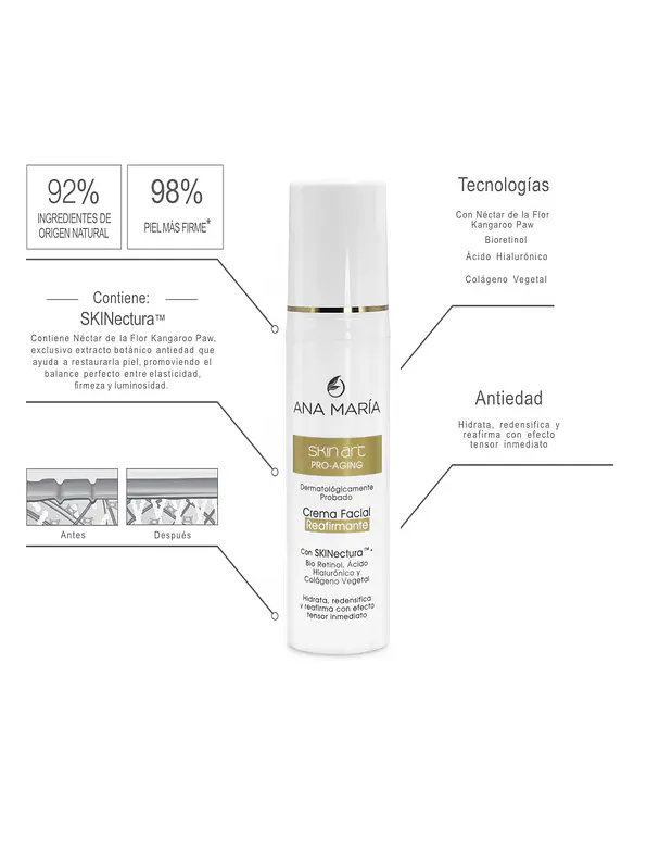 Skin Art Pro-Aging Crema Facial Reafirmante 50 Ml Ana Maria 2