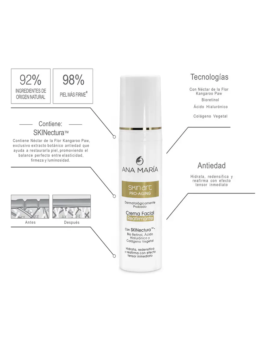 Skin Art Pro-Aging Crema Facial Reafirmante 50 Ml Ana Maria 2