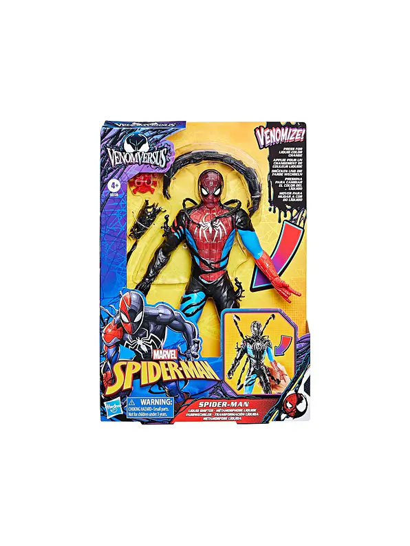 Figura Spiderman Vs Venom Transformacion Liquida Hasbro 1