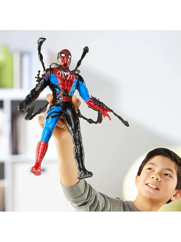 Figura Spiderman Vs Venom Transformacion Liquida Hasbro 3