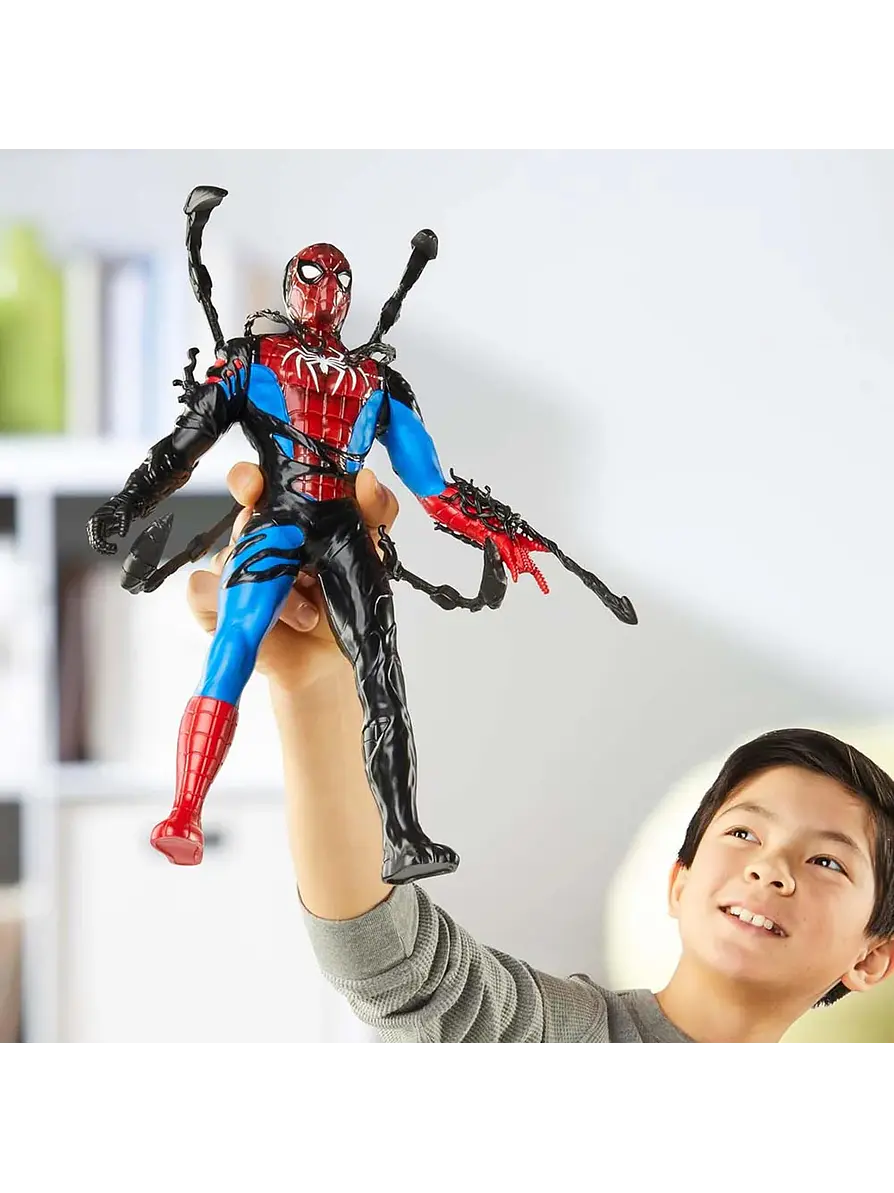 Figura Spiderman Vs Venom Transformacion Liquida Hasbro 3