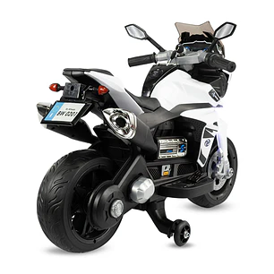 Moto Storm White 6V Ruedas Goma Eva