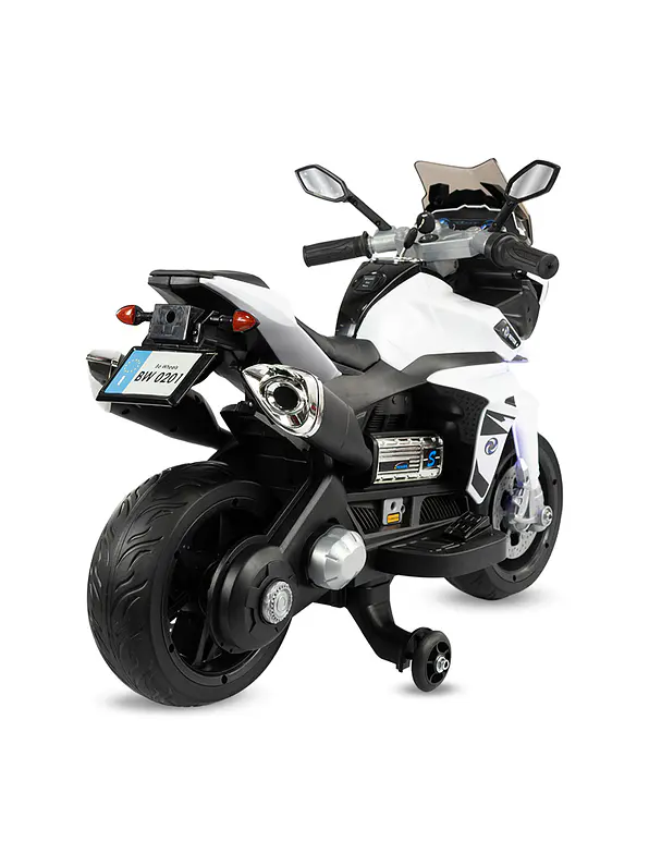 Moto Storm White 6V Ruedas Goma Eva 2