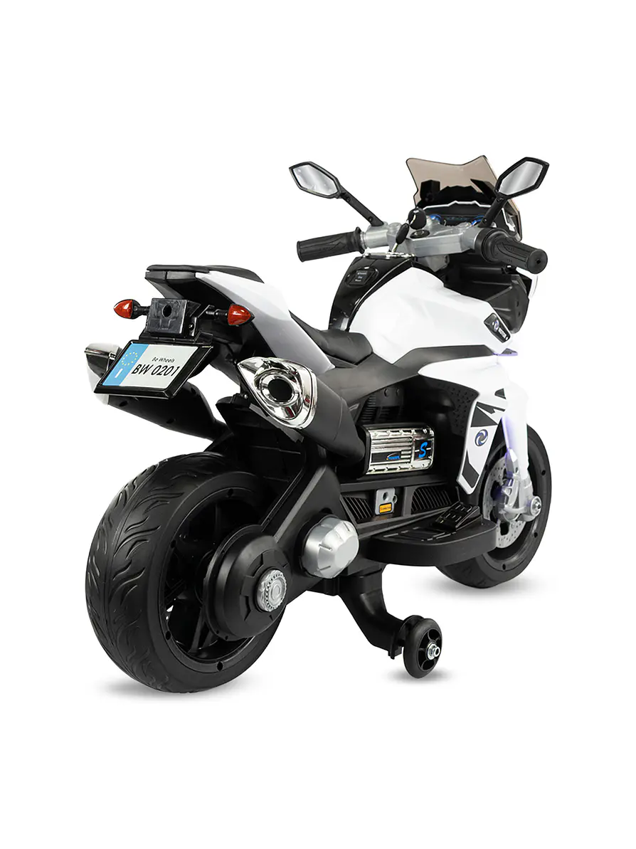 Moto Storm White 6V Ruedas Goma Eva 2