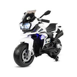 Moto Storm White 6V Ruedas Goma Eva