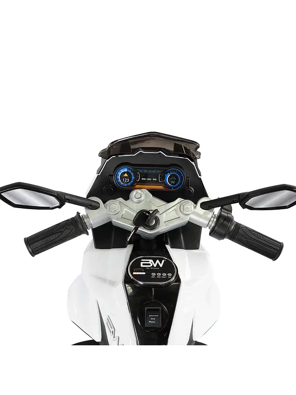 Moto Storm White 6V Ruedas Goma Eva 4