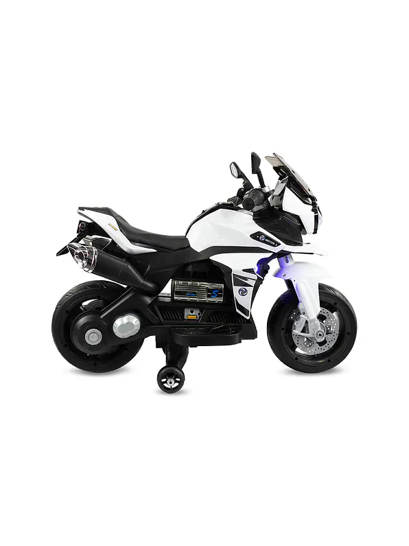 Moto Storm White 6V Ruedas Goma Eva 3