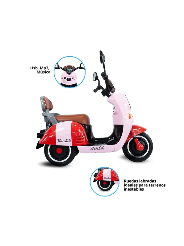 Moto New Vespa Martina Pink 6V 5