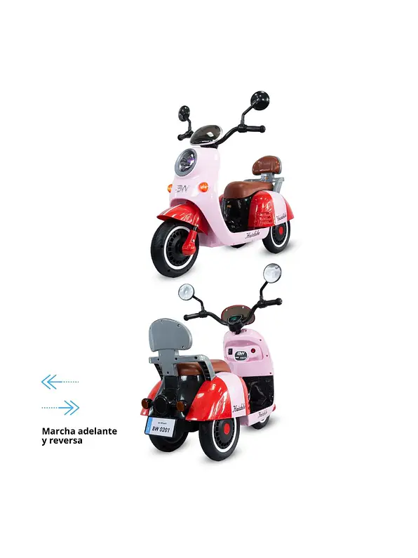 Moto New Vespa Martina Pink 6V 6