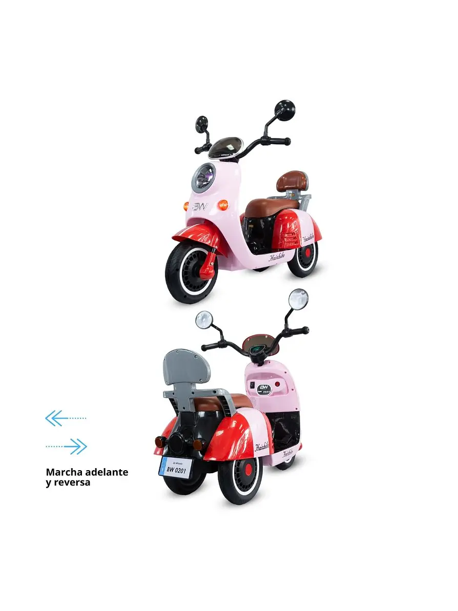 Moto New Vespa Martina Pink 6V 6