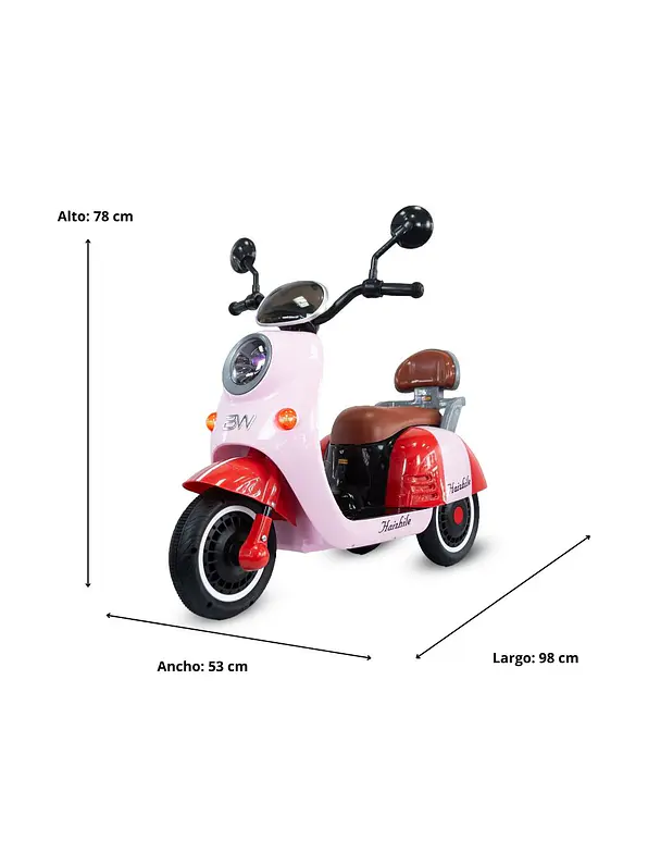 Moto New Vespa Martina Pink 6V 7
