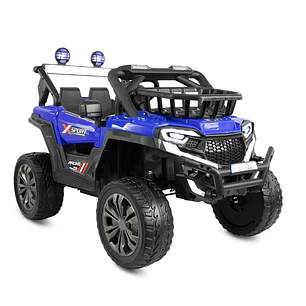 Vehículo Todo Terreno Super Trail Blue 12V Con Rueda Eva