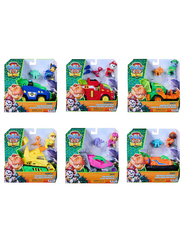 Paw Patrol The Dino Movie Vehiculos Surtidos  2