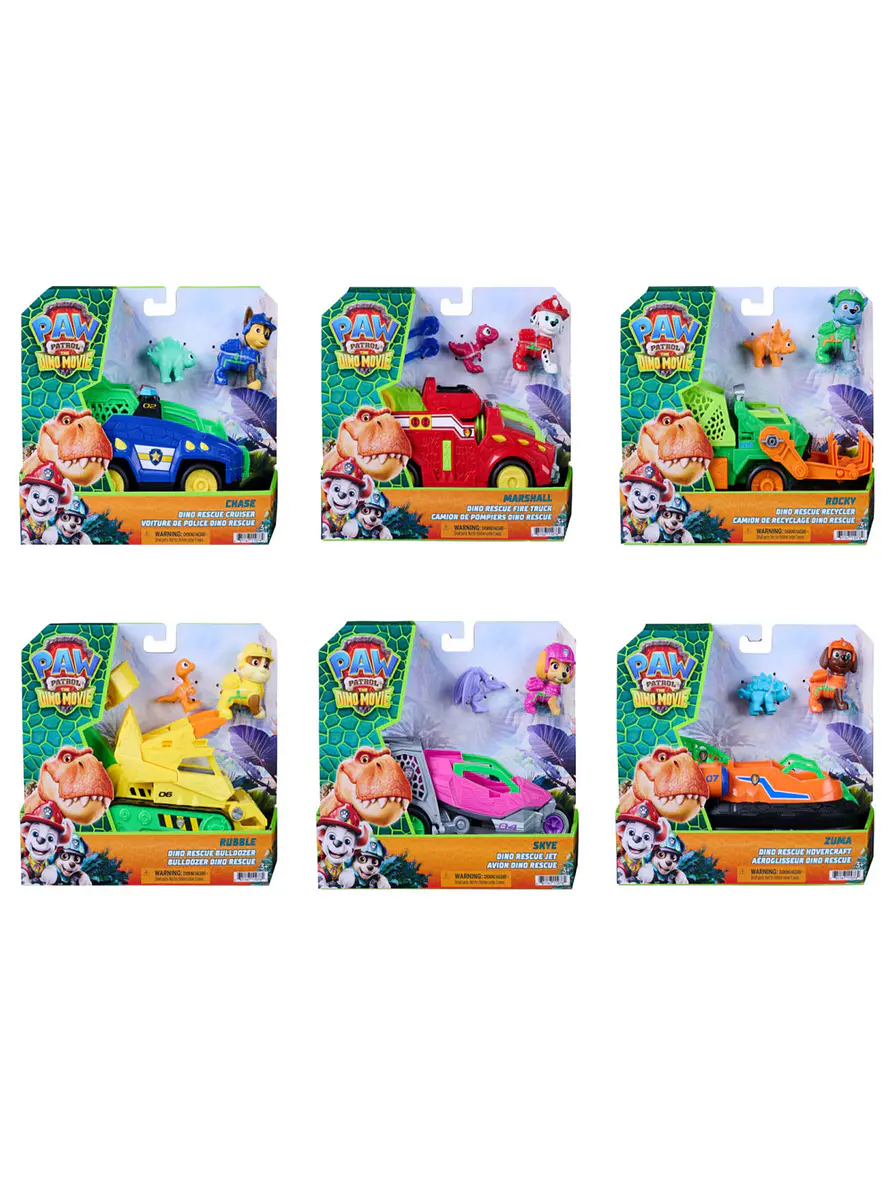 Paw Patrol The Dino Movie Vehiculos Surtidos  2