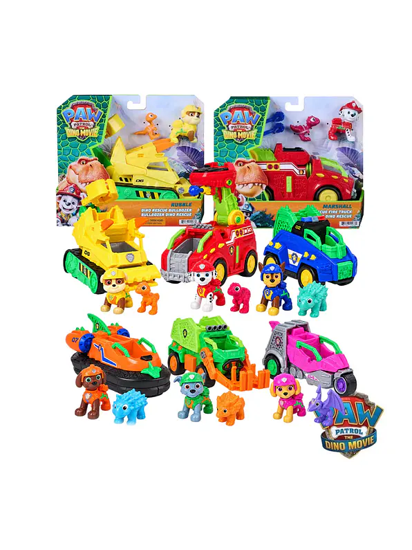 Paw Patrol The Dino Movie Vehiculos Surtidos  1