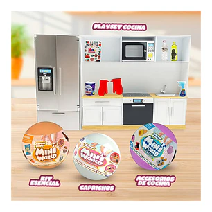 Mini World Collection Playset Cocina + 3 Esferas