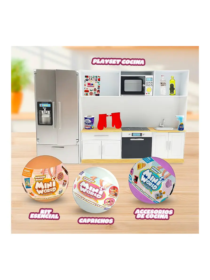 Mini World Collection Playset Cocina + 3 Esferas 2