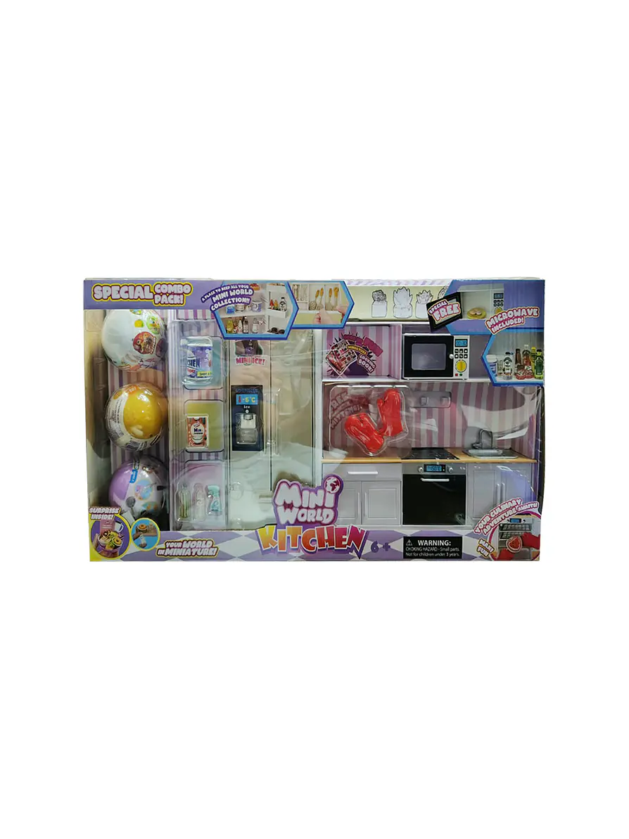 Mini World Collection Playset Cocina + 3 Esferas 4