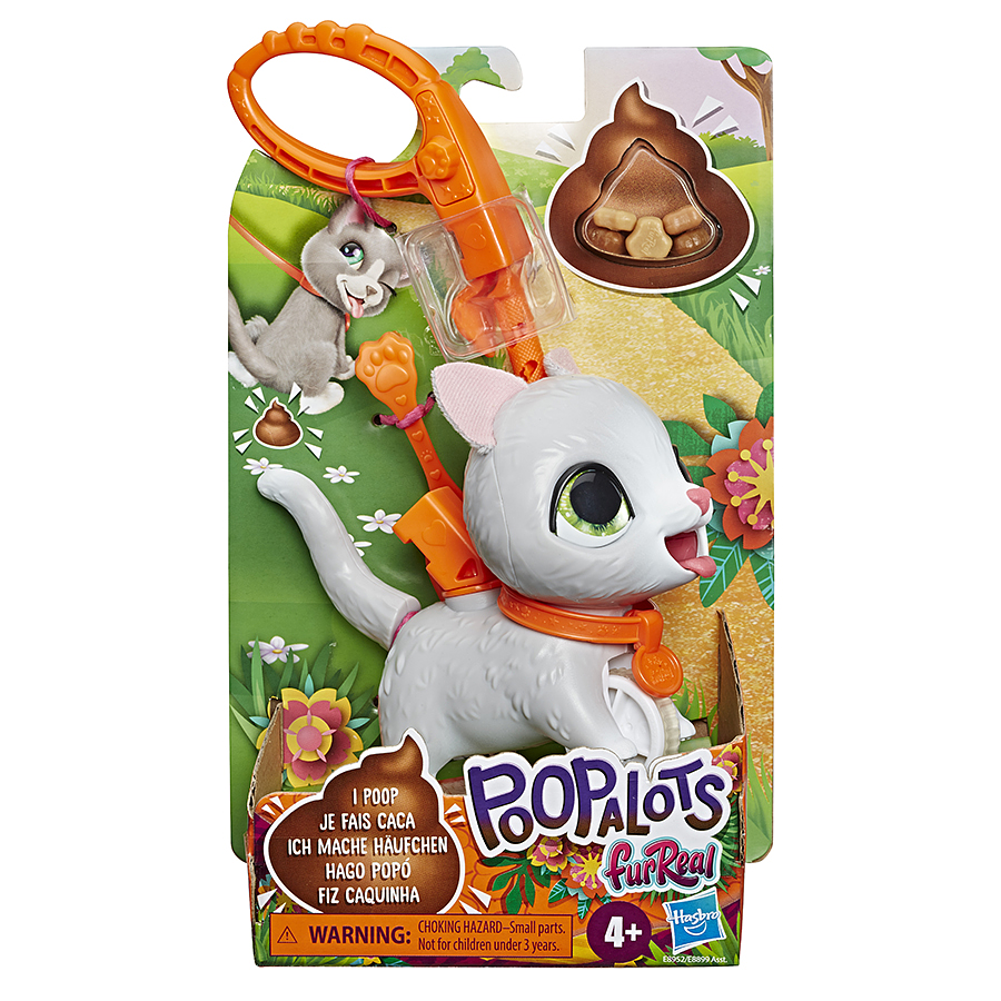 FurReal Poopalots Bebe - Gato Gris 1