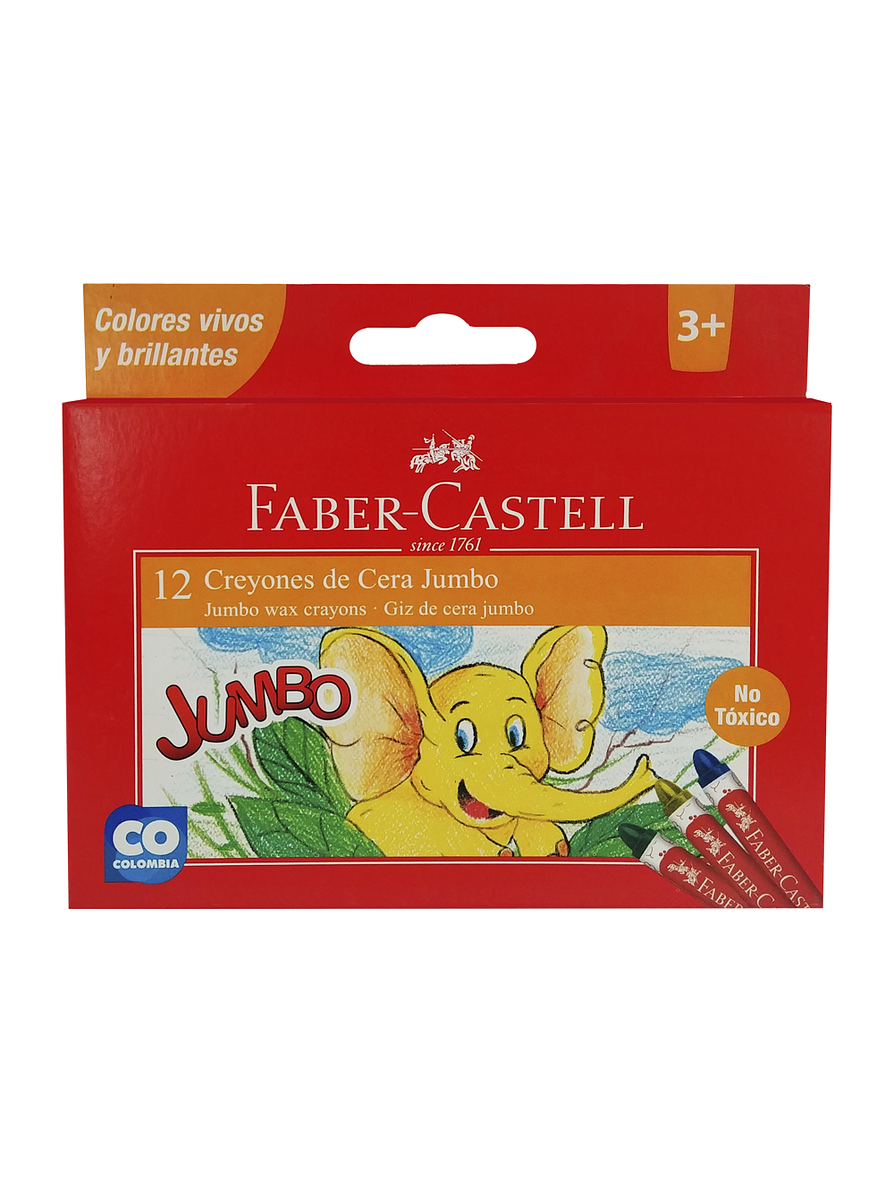 Creyones Faber-Castell Jumbo X 12 Unidades 1