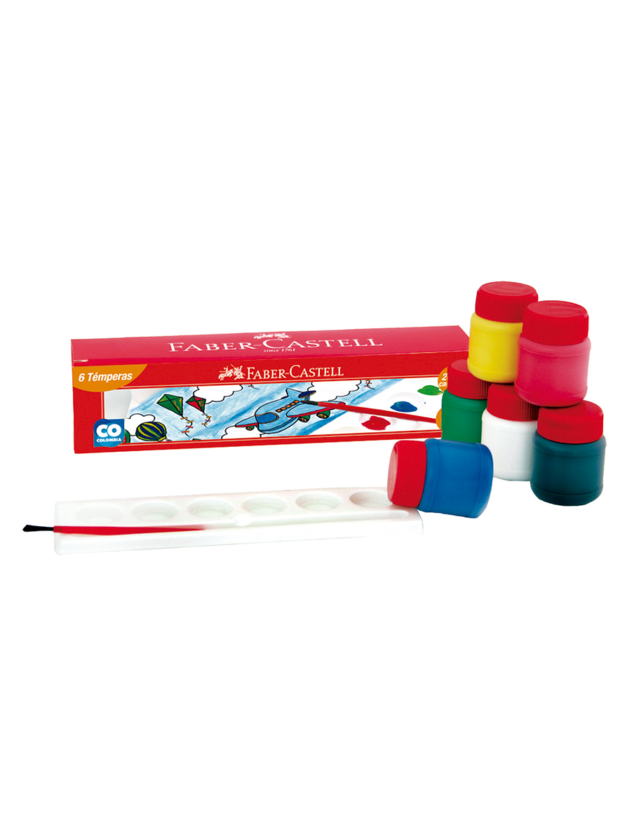 Temperas Faber-Castell X 6 Unidades 1